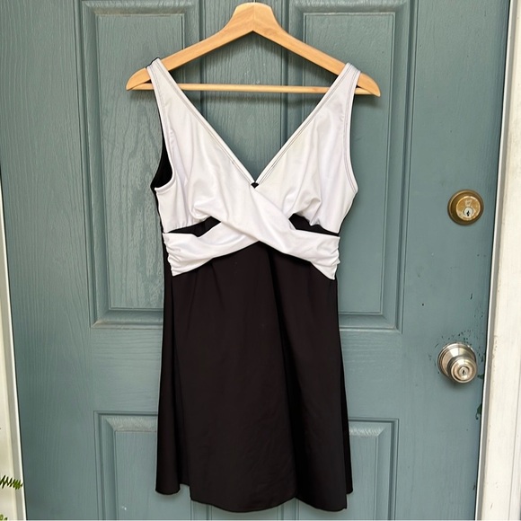 Dolfin Other - Women’s Two-Tone Black and White Swim Dress